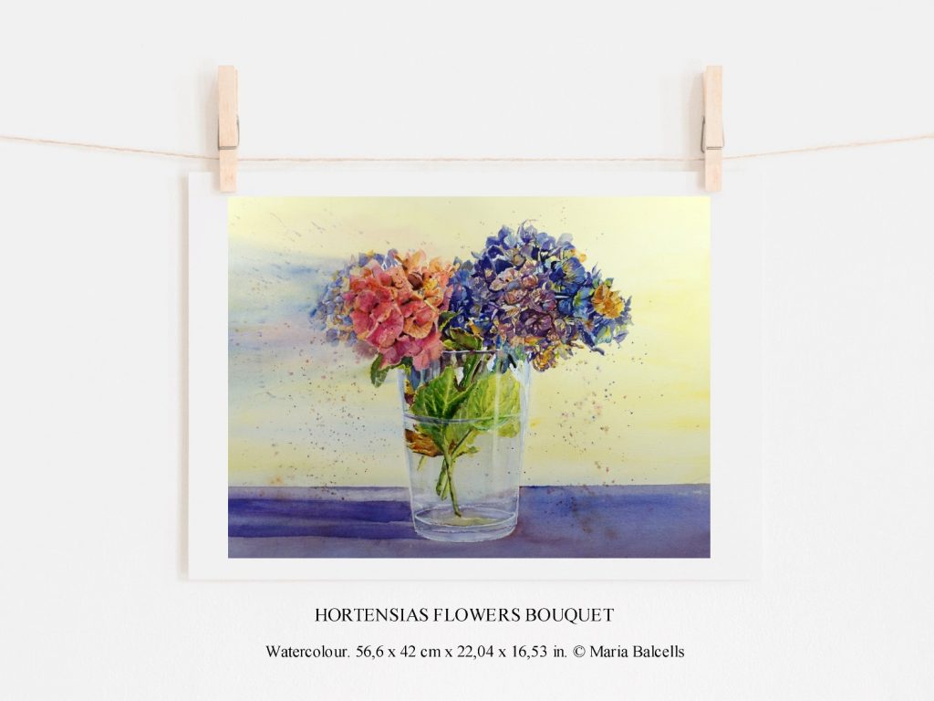 HORTENSIAS BOUQUET- Poster